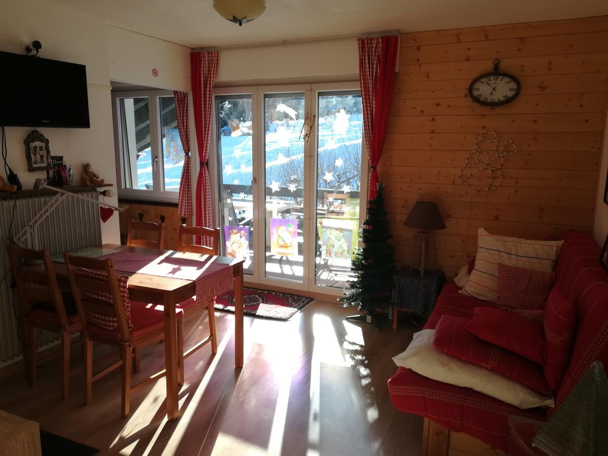 Romantic Chalet-Style Flat With Mountain View Torgon Zewnętrze zdjęcie